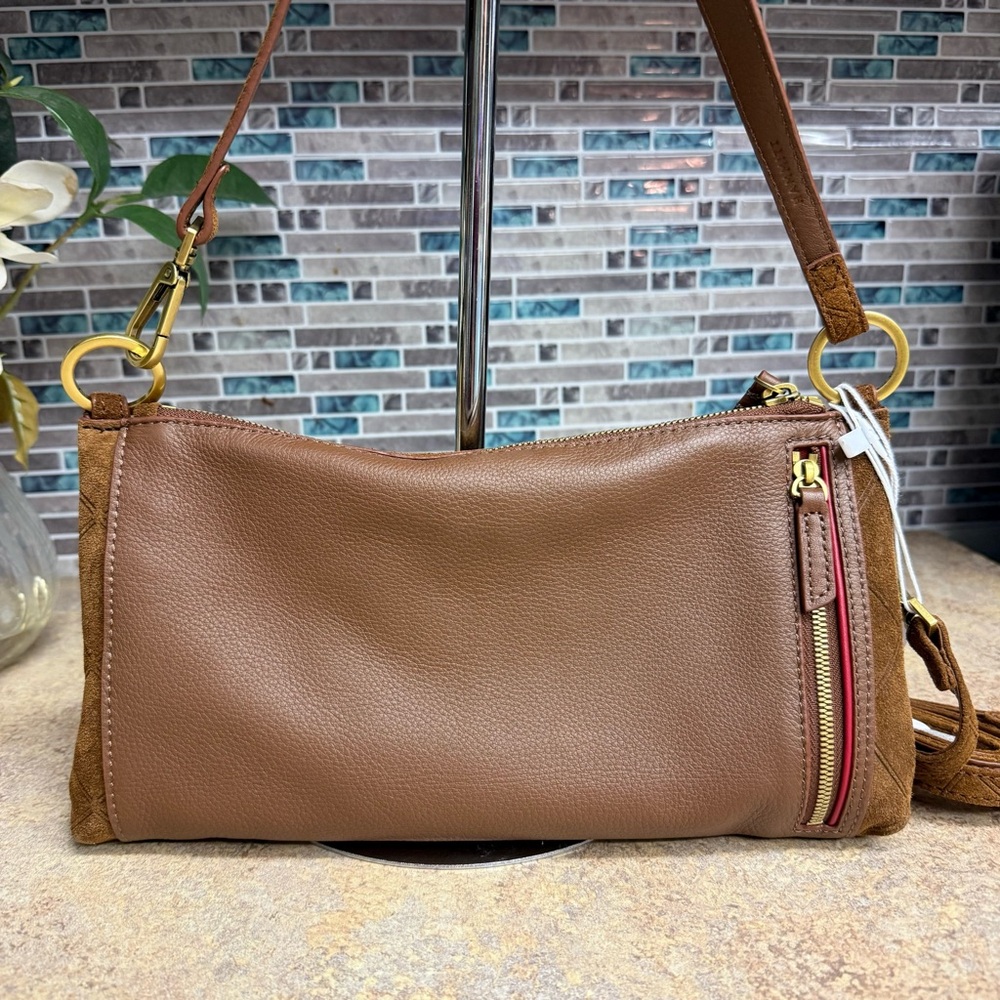 NWT Hammitt Kyle Chocolate Diamond Suede purse - Picture 3 of 5